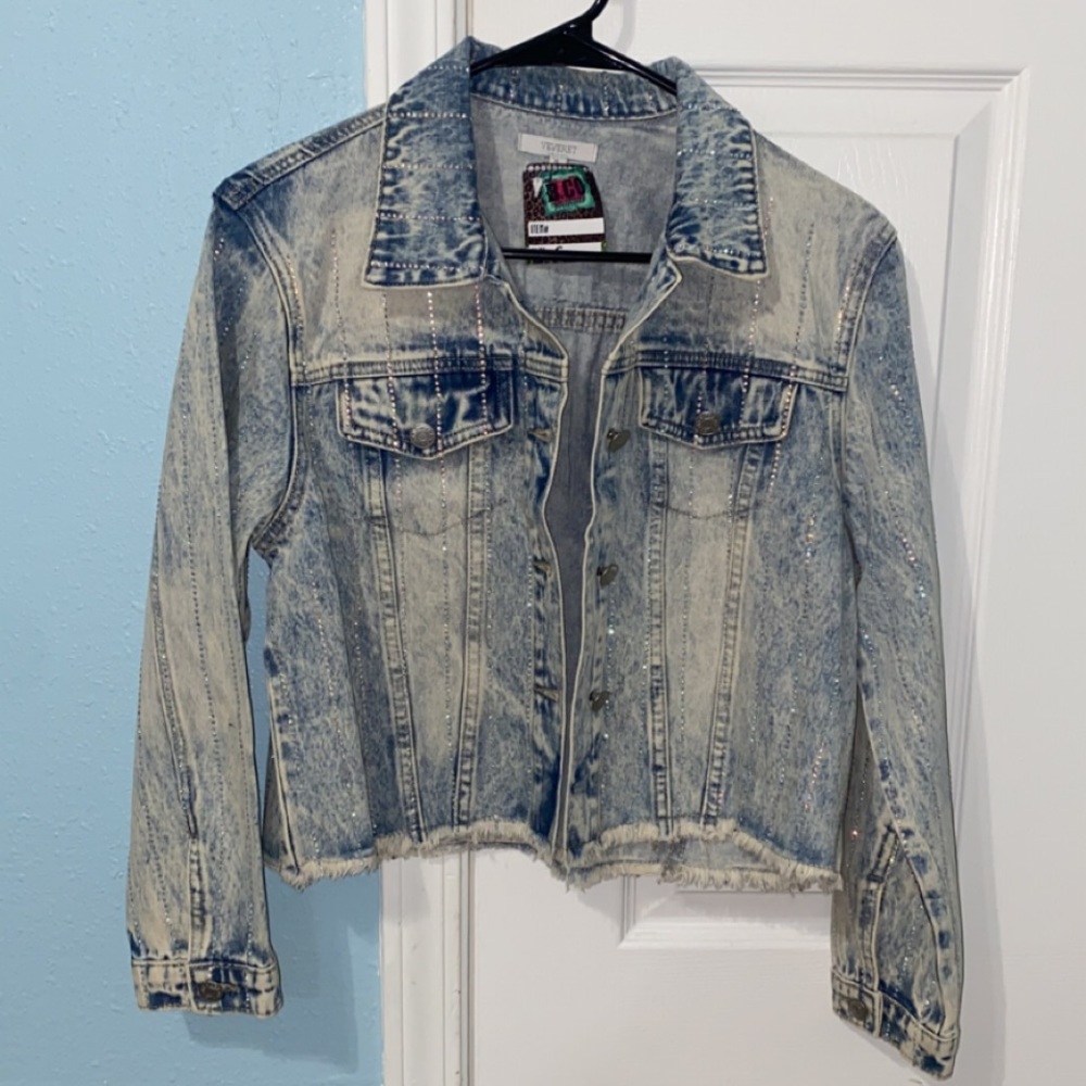 Rhinestone Jean Jacket
